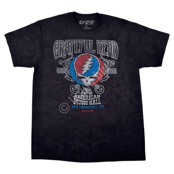 GRATEFUL DEAD Liquid Blue Great American Music Hall San Francisco Graphic Tee M - Picture 1 of 10